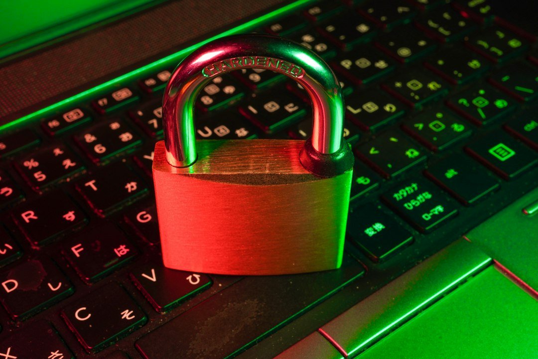 Padlock on a keyboard, representing school network content filters that unblocked-games sites are designed to get around