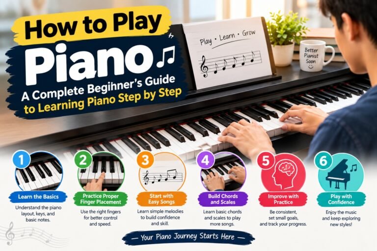 How to Play Piano: A Complete Beginner’s Guide to Learning Piano Step by Step